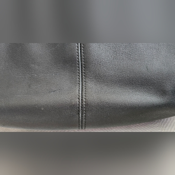 Vintage 80s Coach Black Leather Bag - Picture 4 of 8